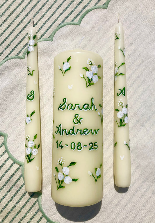 Unity Candles - Cursive
