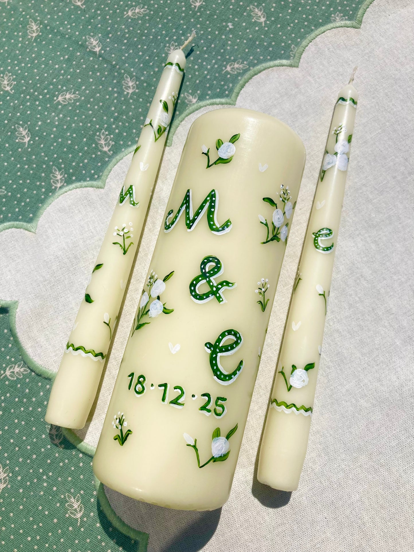 Unity Candles - Initials