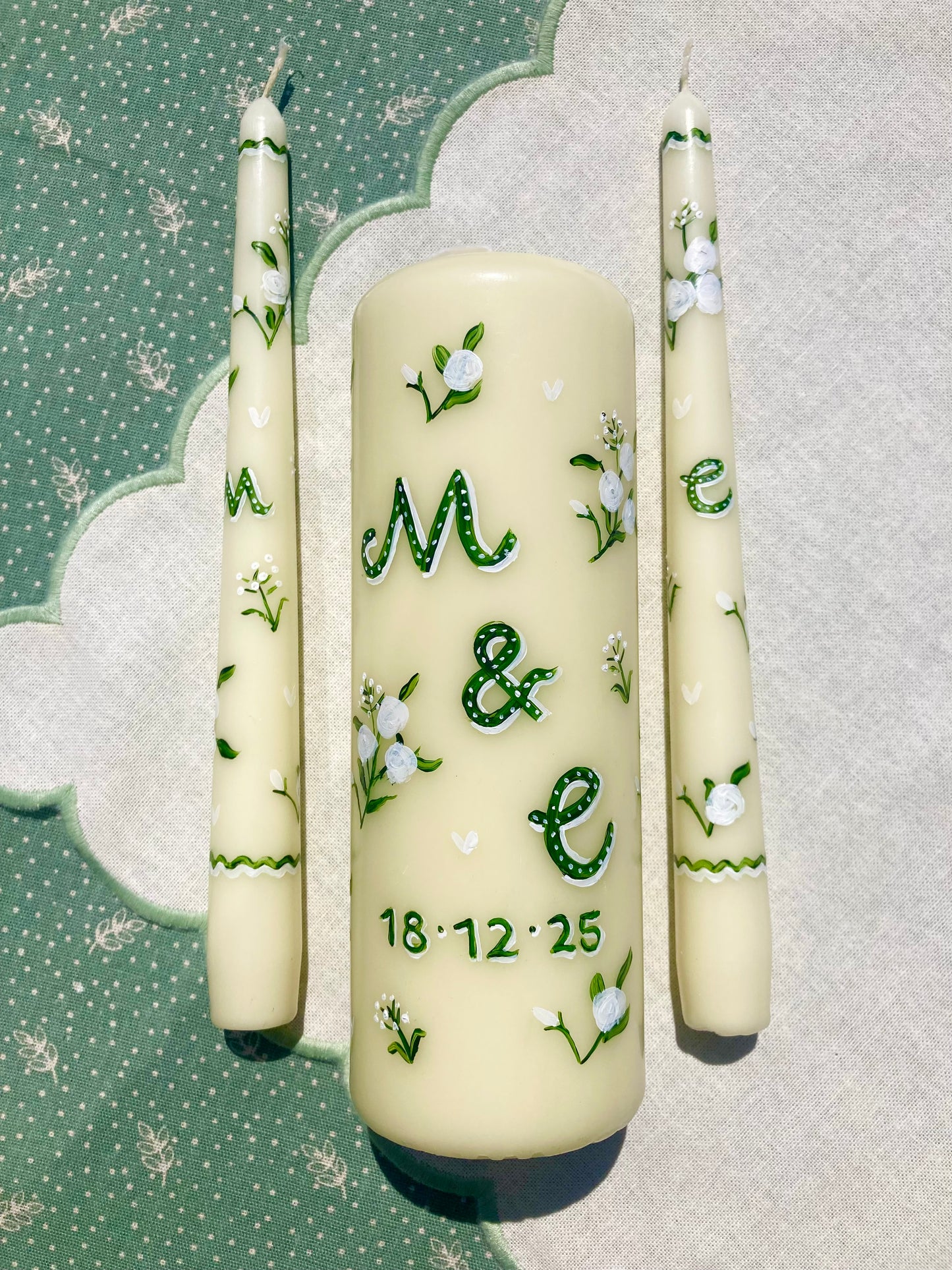 Unity Candles - Initials